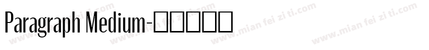 Paragraph Medium字体转换